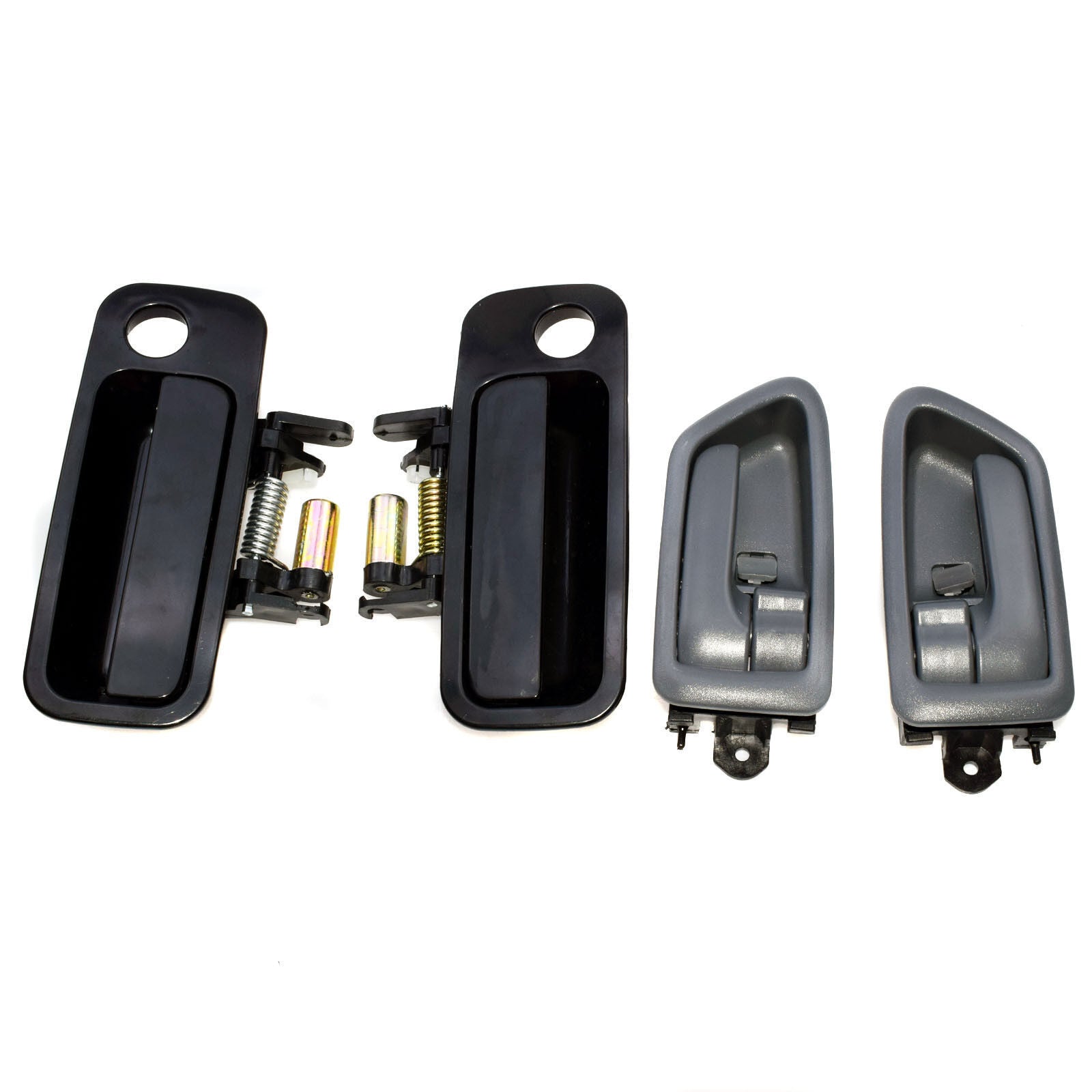 For 1997-2001 for Toyota for Camry Front Black Outside Gray Inside Door Handles Set 4Pcs