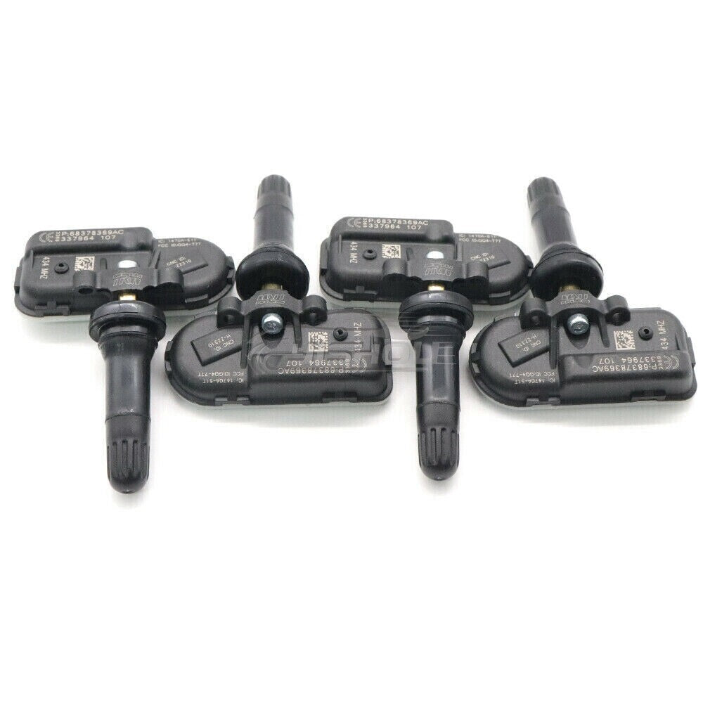 New 4PCS 68378369AC TPMS Tire Pressure Monitoring System Sensor for RAM 2500
