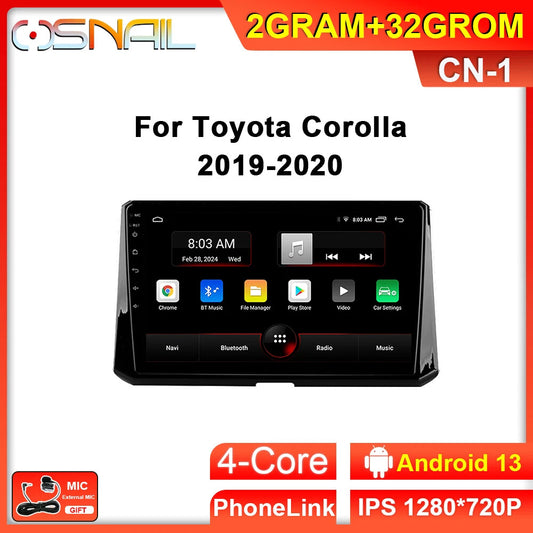 Android Car Radio for Toyota for Corolla 12 GPS Carplay Audio Stereo Video Player