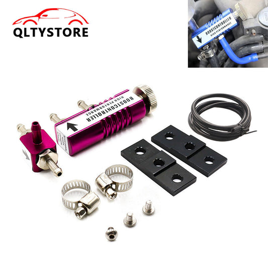 Adjustable Racing Manual Turbo Boost Bypass Controller Kit30PSI Purple Universal
