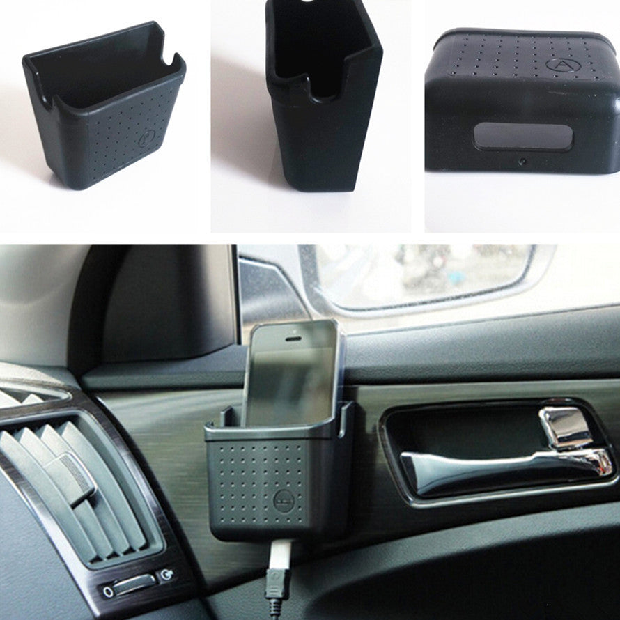 Car Universal Storage Small Box Phone Charger Cradle Pocket Bag Organizer Holder