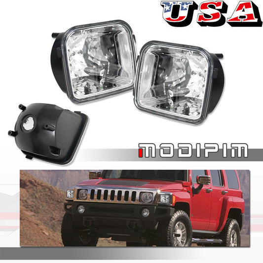 Suitable for 06-10 for Hummer H3 chrome transparent lens front bumper signal light pair set