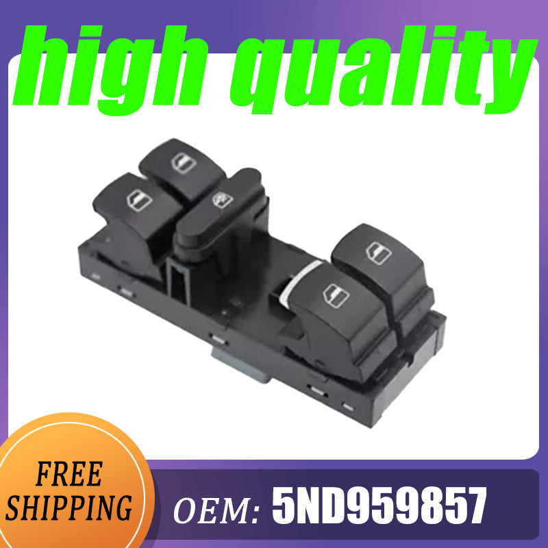 The main drive power window switch is compatible with 2009-2017 for Volkswagen for Tiguan / for Golf / for Jetta /CC/ for Passat models.