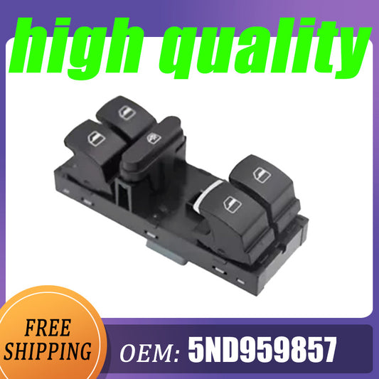 The main drive power window switch is compatible with 2009-2017 for Volkswagen for Tiguan / for Golf / for Jetta /CC/ for Passat models.