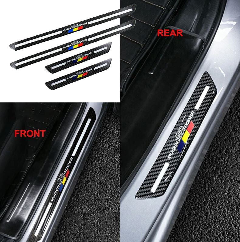 Car door and window protection stickers, badges, decorative strips, carbon fiber for Honda for Acura