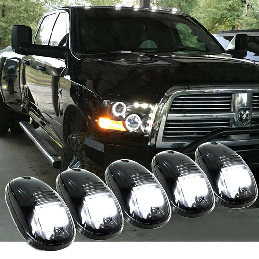5X Smoke White Cab LED Roof Top Marker lights Fits 2011-2024 for Ram 1500 2500 3500