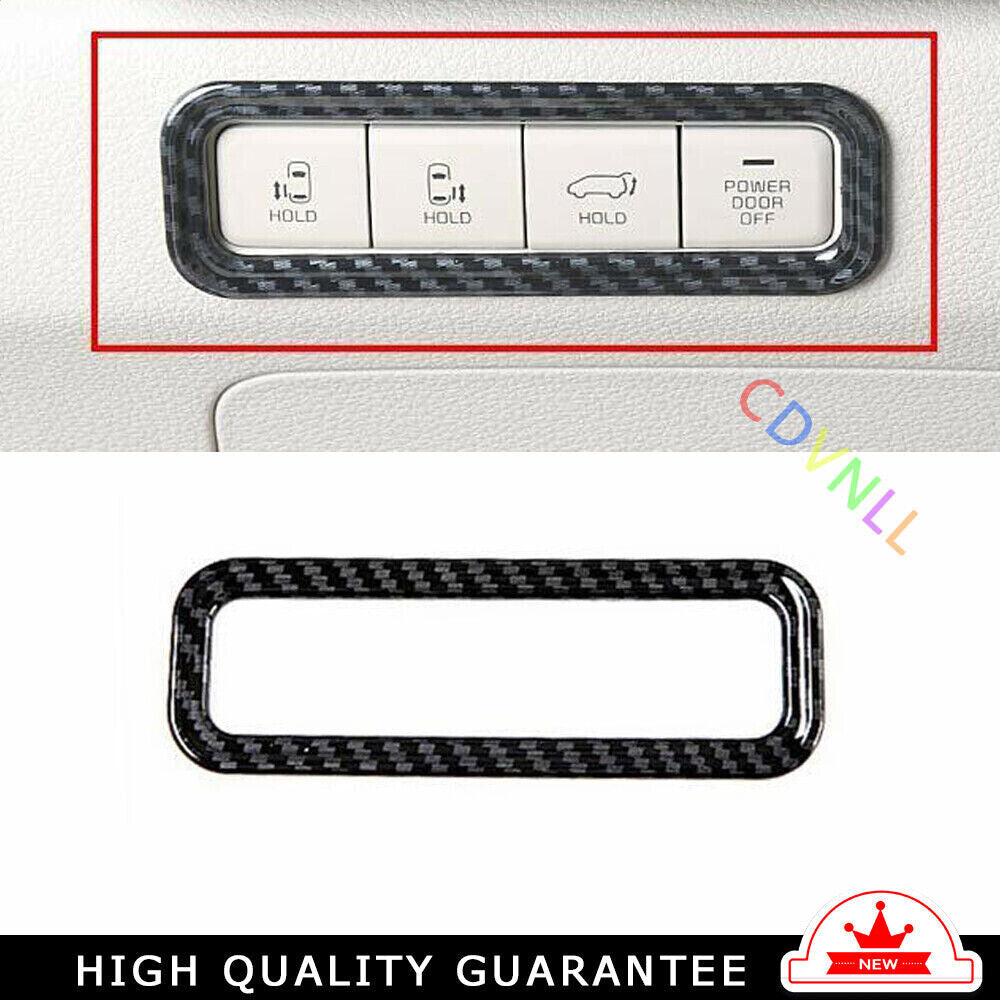 Center Console Button Switch Decoration for Kia Carnival 2022-2023 Carbon Fiber