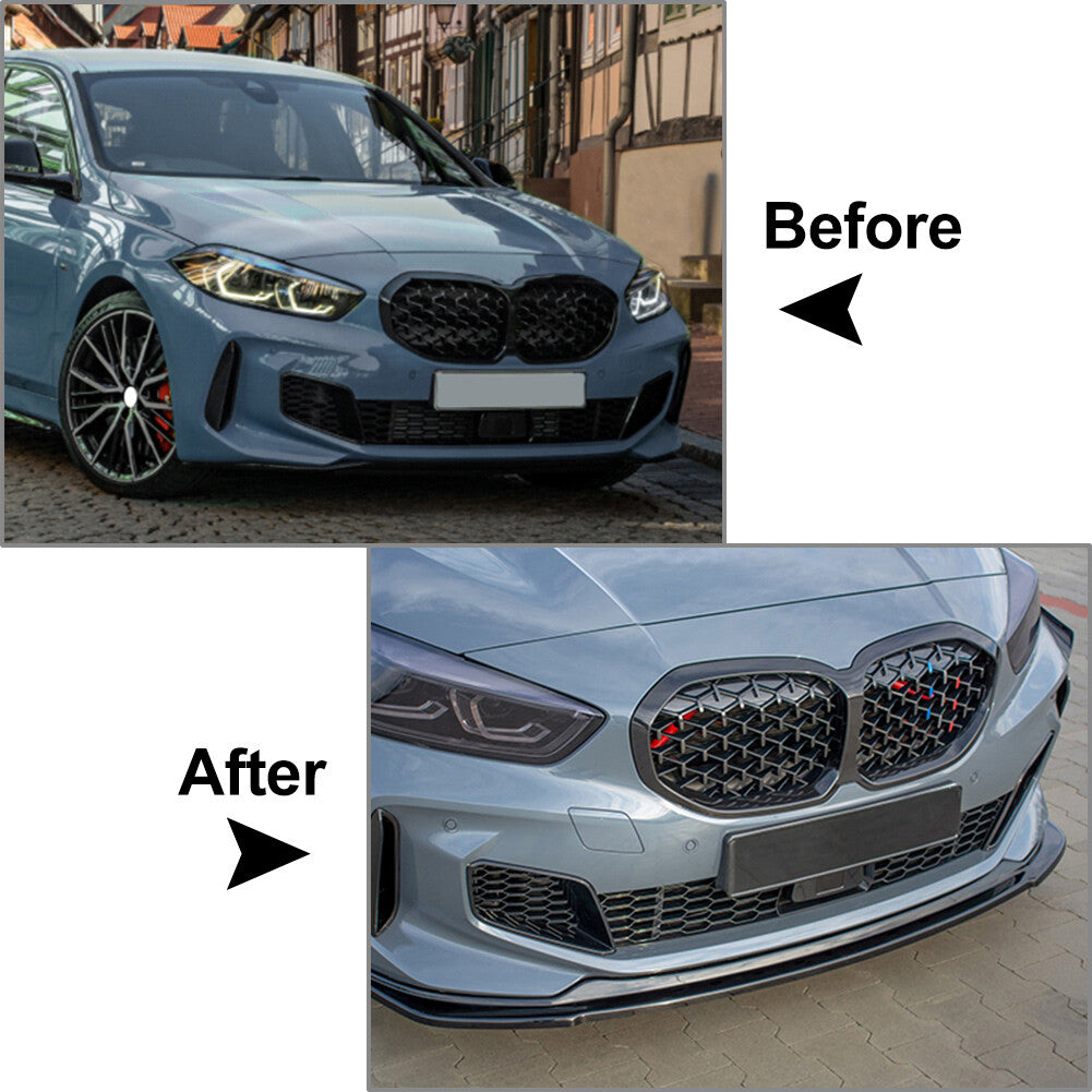 Front Bumper Lip Spoiler FIT for BMW 1 Series F40 M Sport 118i 120i 128ti 2020+