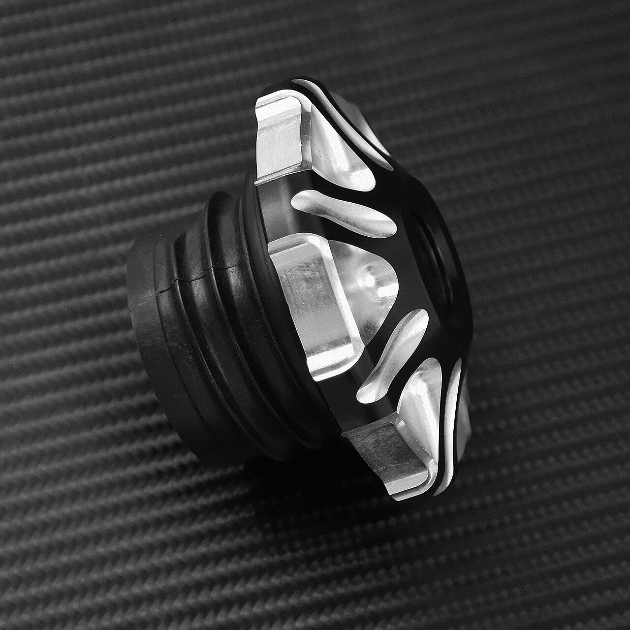 Aluminum Gas Cap Fuel Tank Fit For Sportster Dyna Breakout Softail Fatboy Black