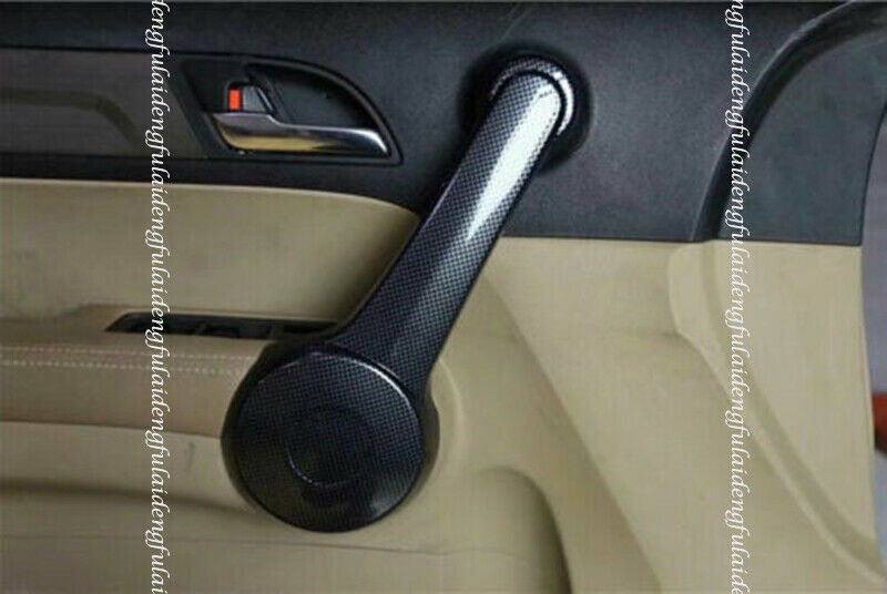 for Honda CR-V 2007-2009 Carbon fiber Interior Door Armrest Molding Cover Trim