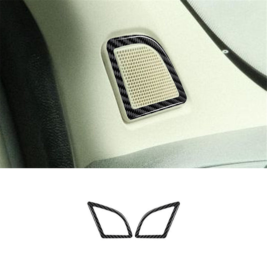 2X Carbon Fiber A-Pillar Speaker Frame Cover Trim for RAM Promaster 2014-2021