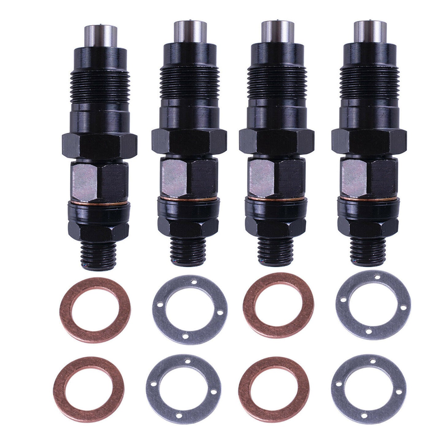 4pcs Diesel Fuel Injectors Set For Surf Hilux 2L-TE 2.4 L Durability Black New