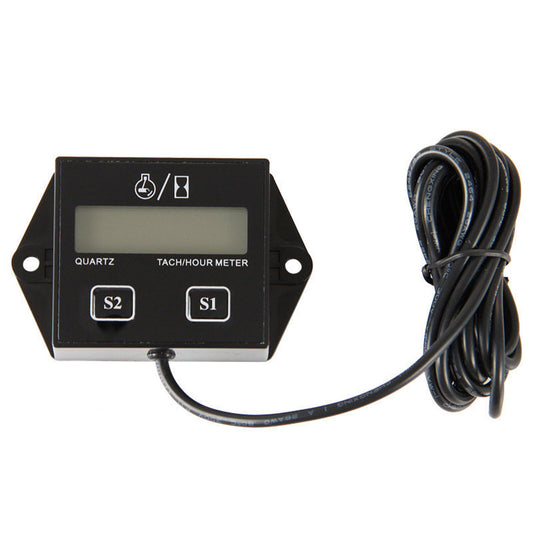 Digital RPM Tach Hour Meter Tachometer Gauge For Motorcycle Dirt Bike 2/4 Stroke