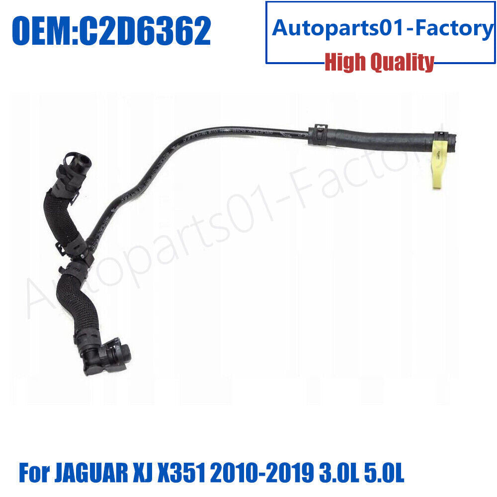 C2D6362 Radiator Coolant-Recovery Tank Bottle Overflow Hose for JAGUAR 13-15 XF