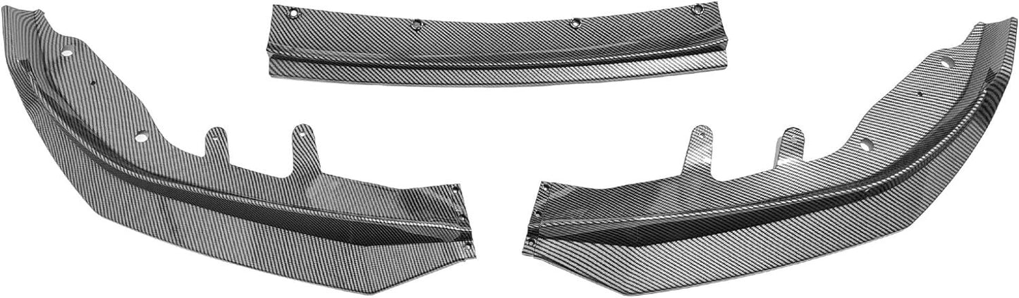 Fits 2020-2024 for BMW 4 Series G22 G23 Front Bumper Lip Splitter Carbon Fiber Style