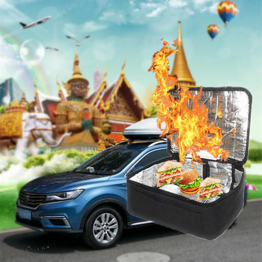Personal Portable Oven Electric Car Food Picnic Heating Bag Aluminum Insulation