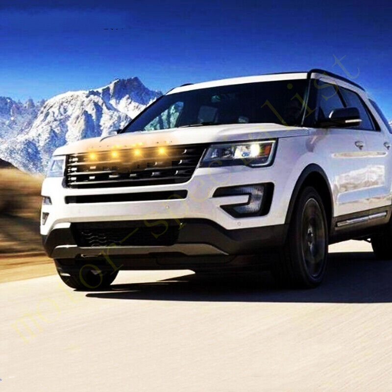 for Ford Explorer 2016-2019 Style Grill LED yellow Marker Light Kit