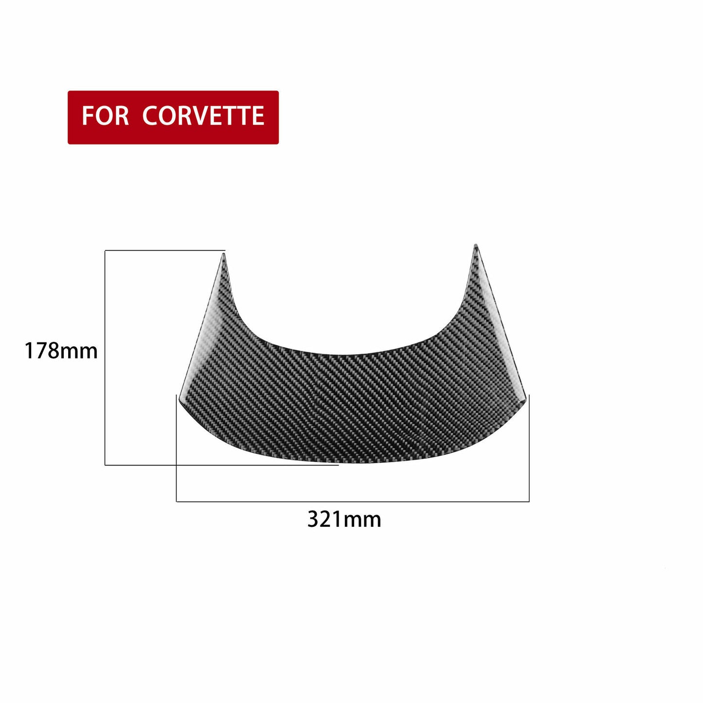 Carbon Fiber Rear Center Cover Order for Chevrolet for Corvette C7 2014-19