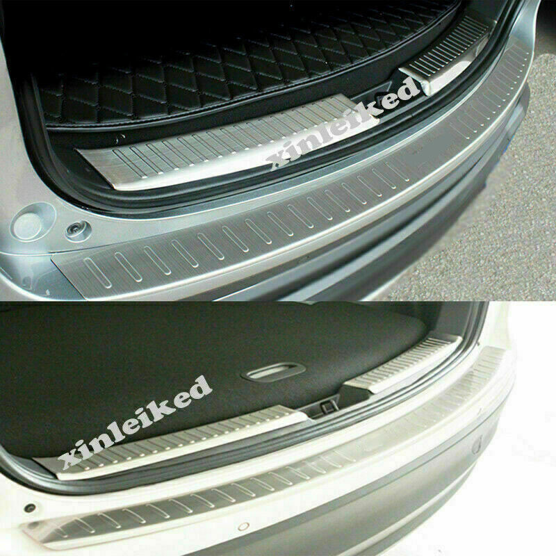 for Mazda CX-5 2012-2016 Silver Steel Rear Trunk Plate Bumper Scuff Sill Cover3