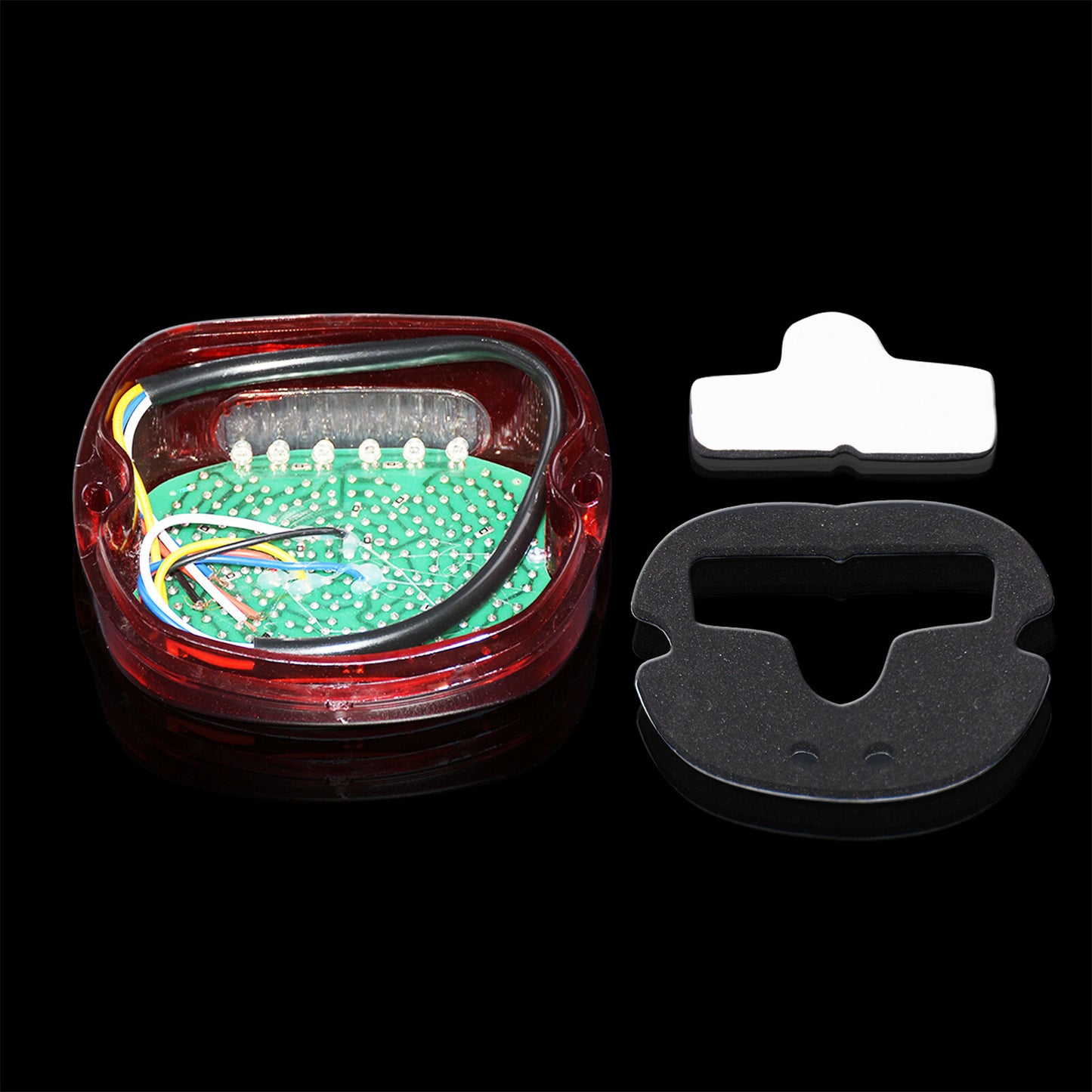 Rear Tail Brake Turn Signal Indicator Light Red Lens Fit for Harley Dyna Softail
