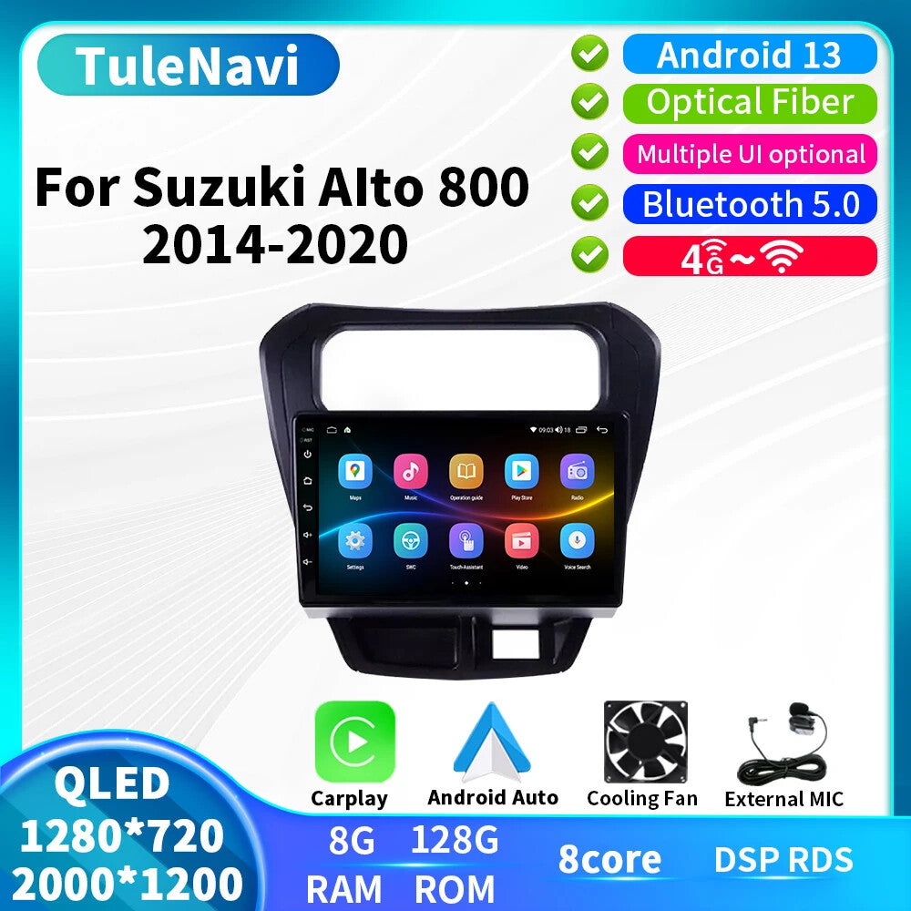 for Suzuki Maruti Alto 800 2014-2020 Android CarPlay Car Stereo Radio GPS Screen