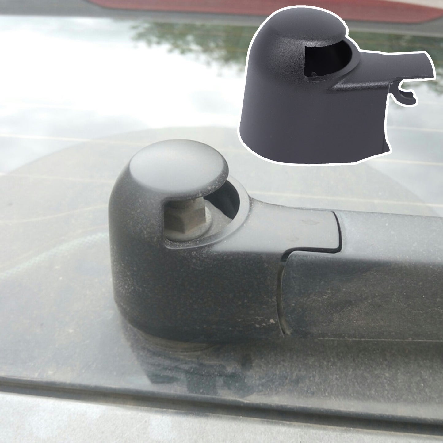 3PC for Skoda Yeti Rear Wiper Windscreen Blade Washer Jet Arm Nozzles Bolt Cap