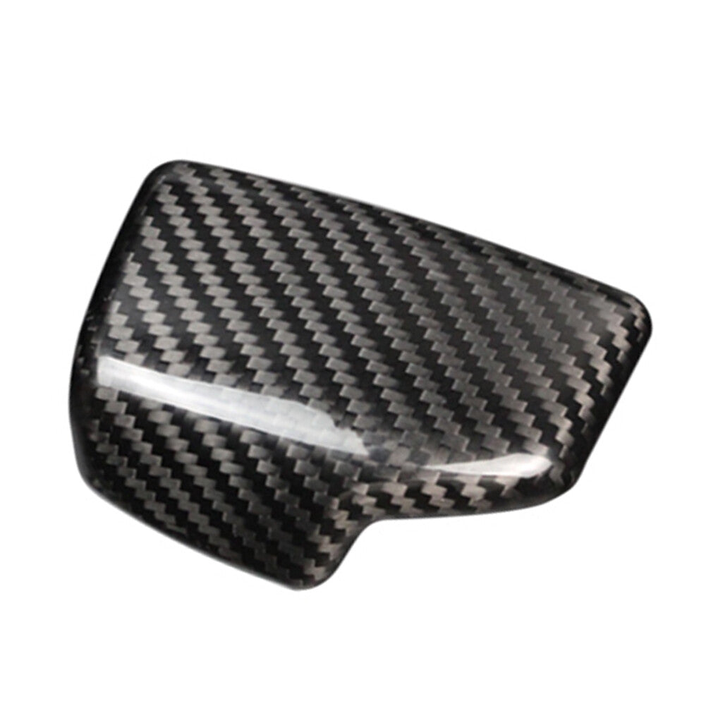 Carbon Fiber Gear Shift Knob Cover Sticker Trim for Audi for A4 B9 for A5 Q7 2017-18 RHD