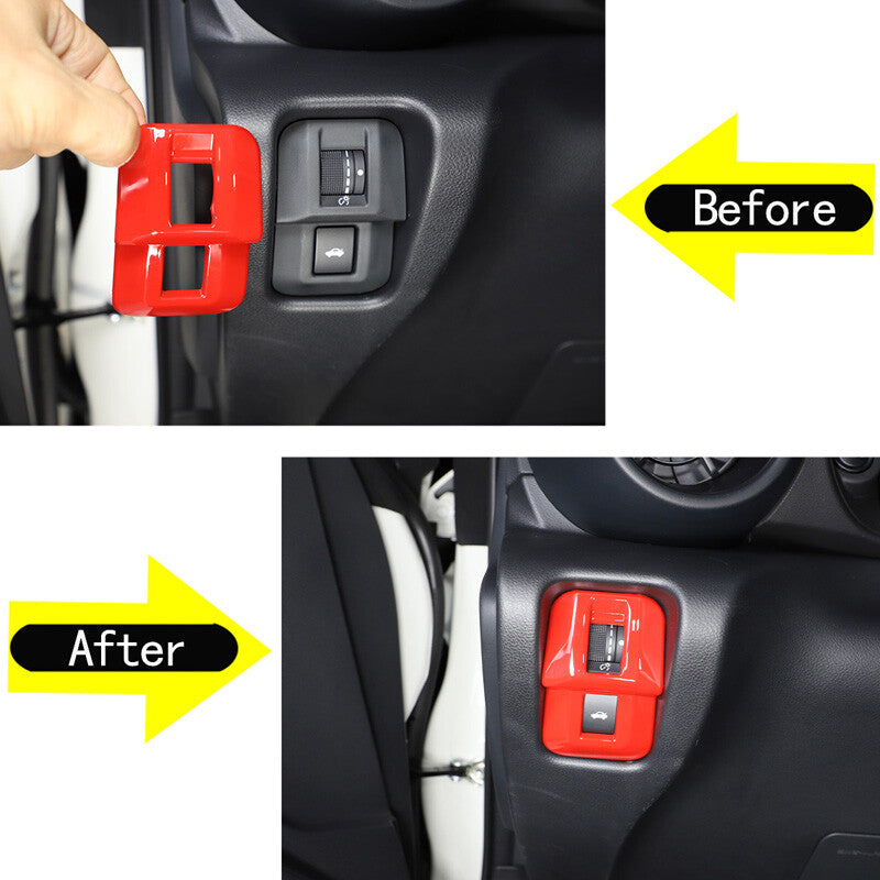Carbon fiber ABS AC electrosurgical panel cover decoration suitable for Toyot@Tacoma 2016-2022