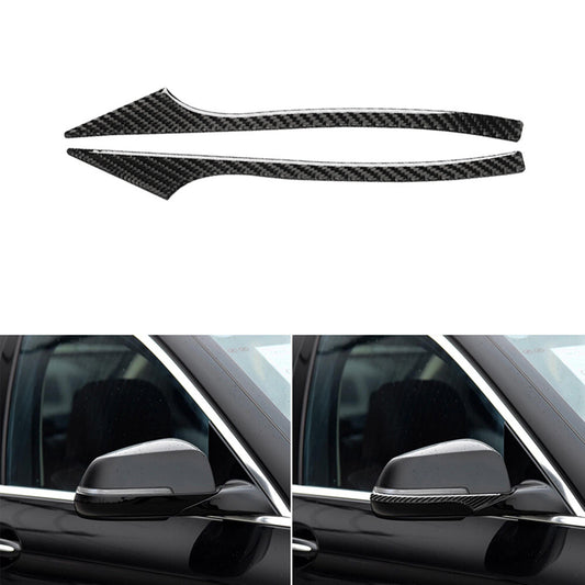 for BMW F10 E60 Carbon Fiber Rearview Mirror Anticollision Protector Cover Trim
