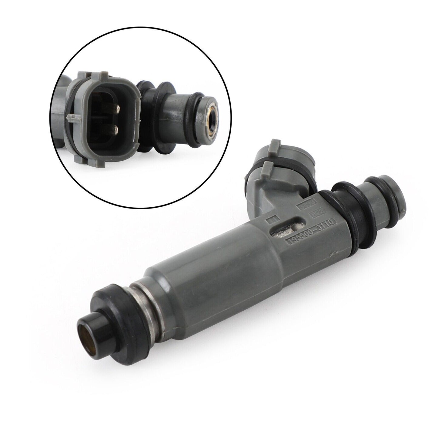 4-pack of fuel injectors for 1997-2003 for Mazda Protege 1.5L and 1.6L models, new, model 195500-3110.