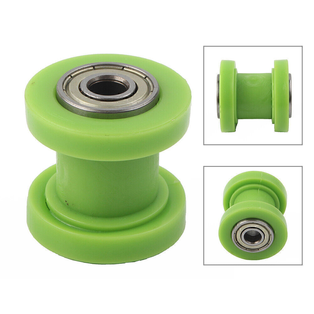 For 8mm Chain Roller Slider Tensioner Guide Pulley Dirt Pit Bike Green