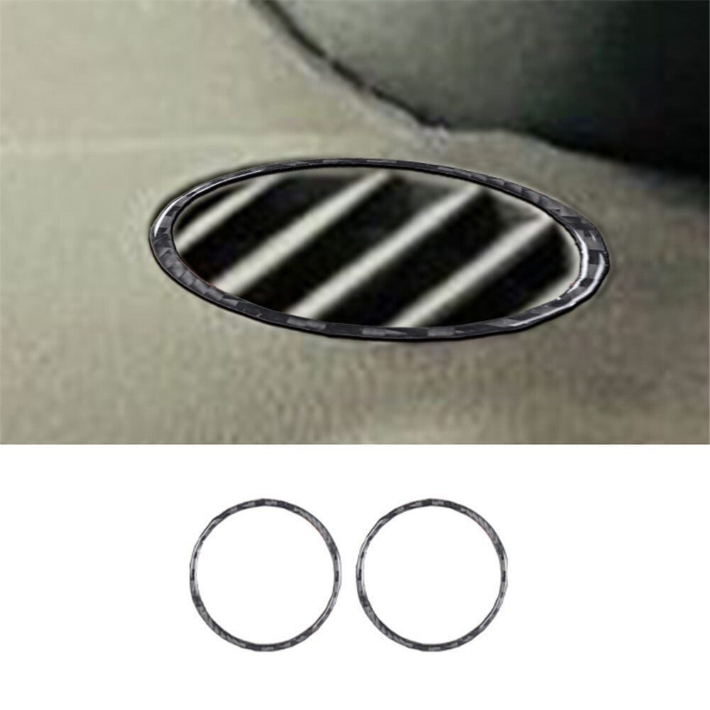 2Pcs Carbon Fiber Vent Frame Panel Trim Cover Stickers for Audi TT 8N 2001-2006