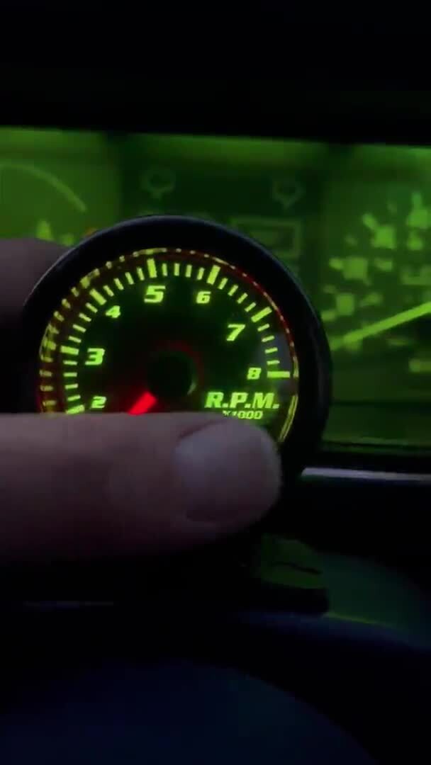 2 52mm Digital Pointer 7 Color LED 12V 0~8000 RPM Tacho Gauge Tachometer Meter