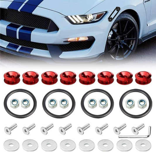 8-Piece Universal Bumper Quick-Release Front and Rear Bumper Fasteners for Car Bumpers