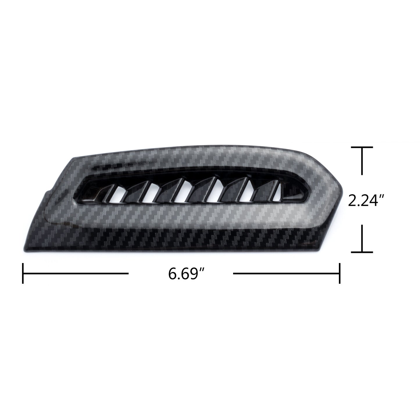 for Toyota for Camry 2018-2021 Carbon Fiber Style Side Console Air Vent Outlet Trim