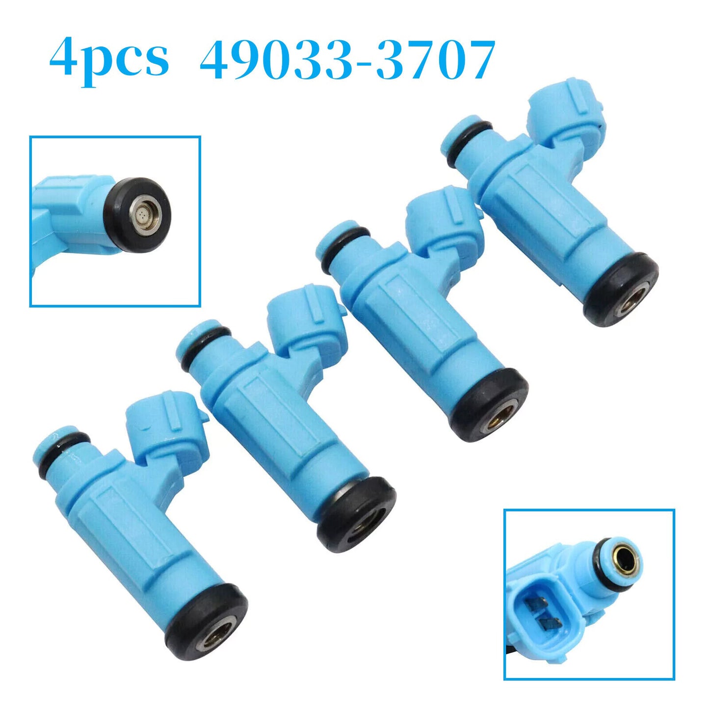 4Pcs Fuel Injectors for Kawasaki JET SKI STX 12F STX 15F ULTRA LX STX 49033-3707