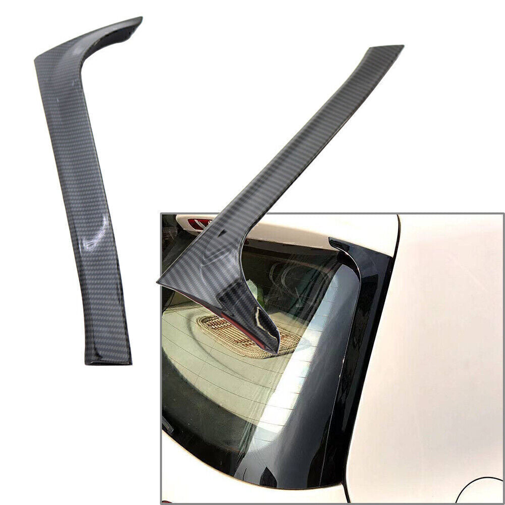2x Rear Window Side Spoiler Canard Splitter Trim for VW for Golf 6 Mk6 2009-2013