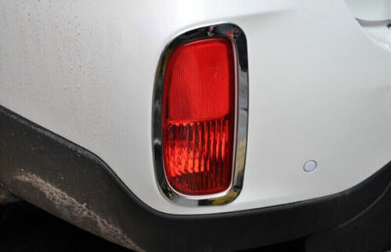 for Kia Sorento 2014-2015 Chrome Rear Bumper Fog Light Lamp Frame Cover Trim 2P