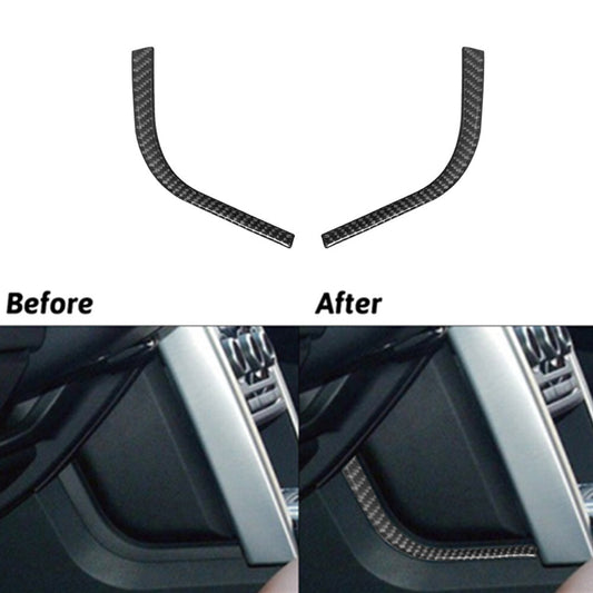 2Pcs Carbon Fiber Gear Shift Side Strip for Land Rover Discovery Sport 2015-2019