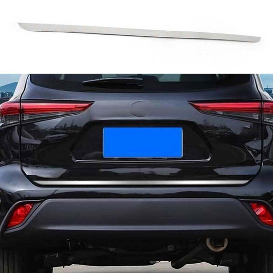 1X Rear Tailgate Trunk Lid Chrome for Toyota Highlander 20-2024 Cover Trim Steel