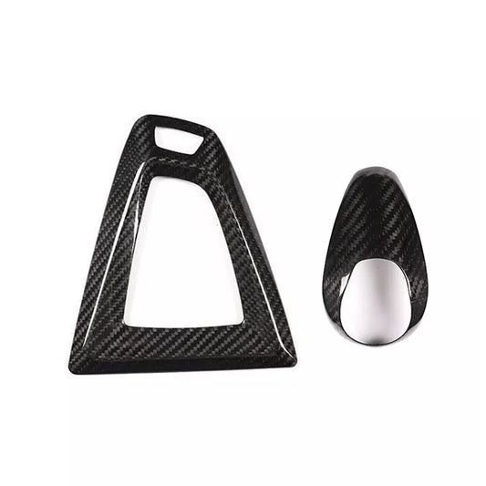 Carbon Fiber Interior Gear Box Shift Knob Trim Cover fit for Bmw M3 F80 M4 F82 AT