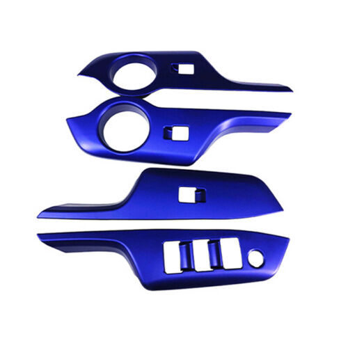 Blue ABS Inner Window Lift Switch Panel Cover Trim For 2018-2022 for Toyota C-HR CHR