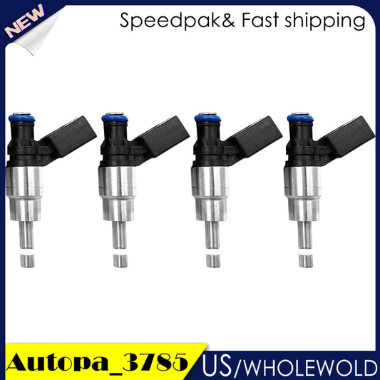 4pcs Fuel Injectors Suitable for Audi TT TTS Quattro for VW for Golf R 06F906036F 2.0L