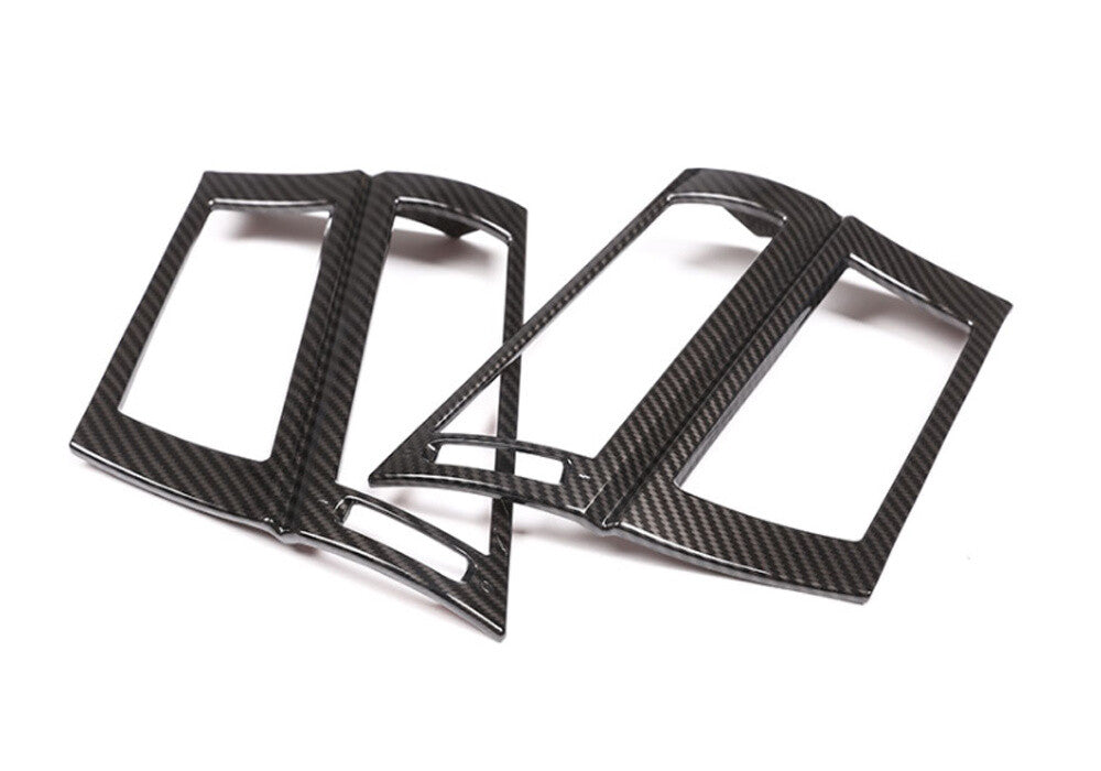 Carbon Fiber ABS Side Air Vent Outlet Panel Trim for BMW X5 E70 X6 E71 2008-2013