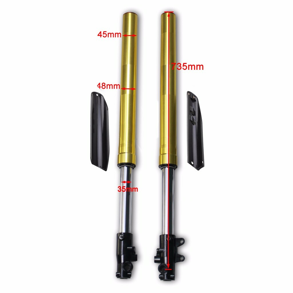 45/48mm Front Forks Assembly 19 Wheel 70/100-19 Tyre Pit Dirt Bike 200cc 250cc