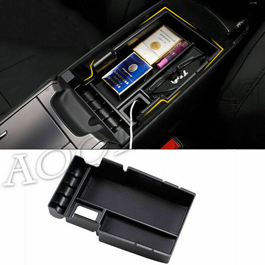 for Lincoln MKZ 2017-2019 Armrest Storage Box Center Console Tray Container Trim