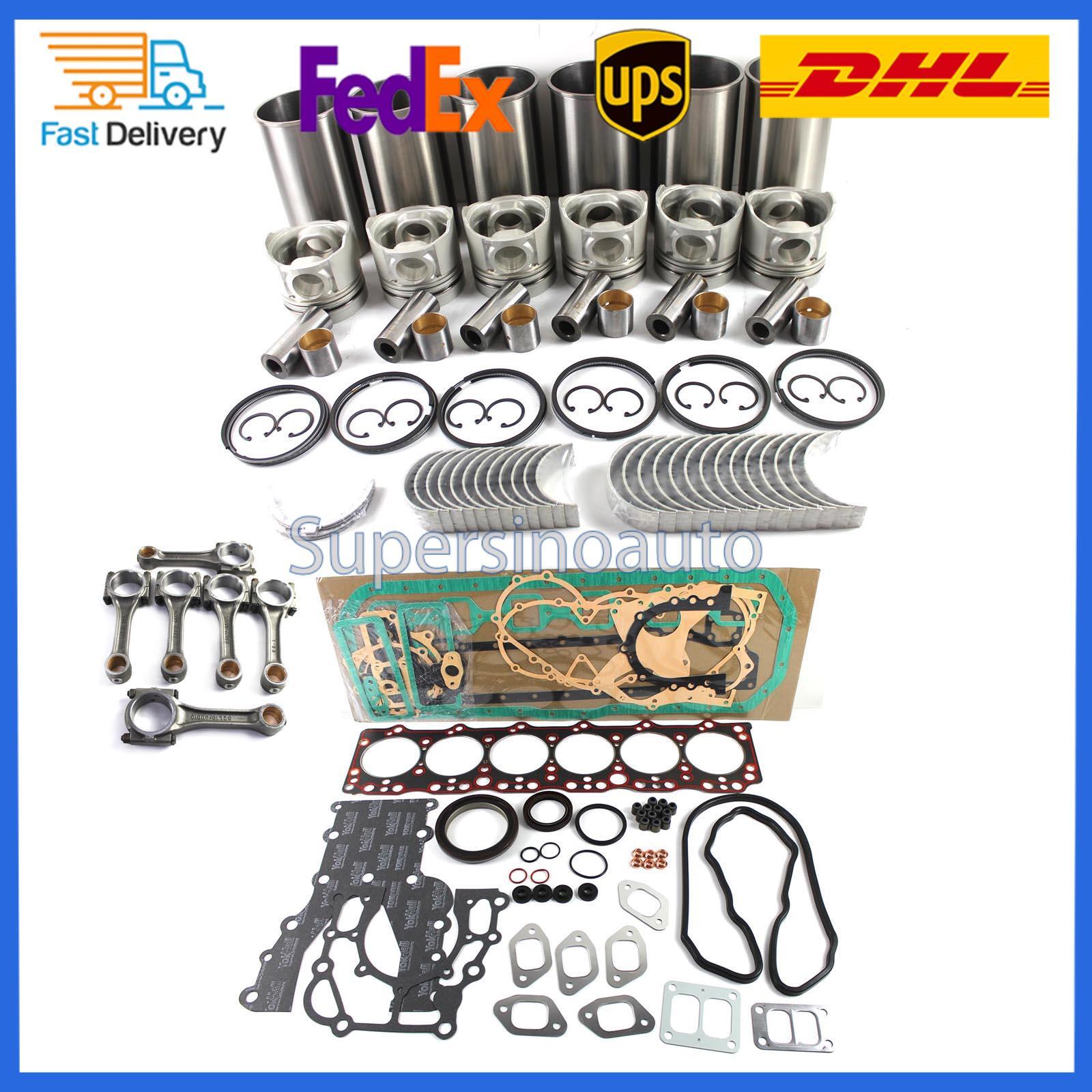 For Doosan SOLAR 225LC 130 DT58 DB58T DB58TIS Engine Rebuild Kit w/rod
