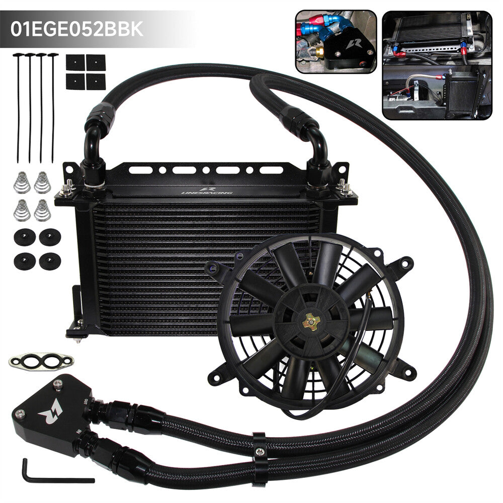 22 Row Oil Cooler Kit for Corvette C5 C6 C7 LS1 LS2 LS3 for Cadillac +7Electric Fan