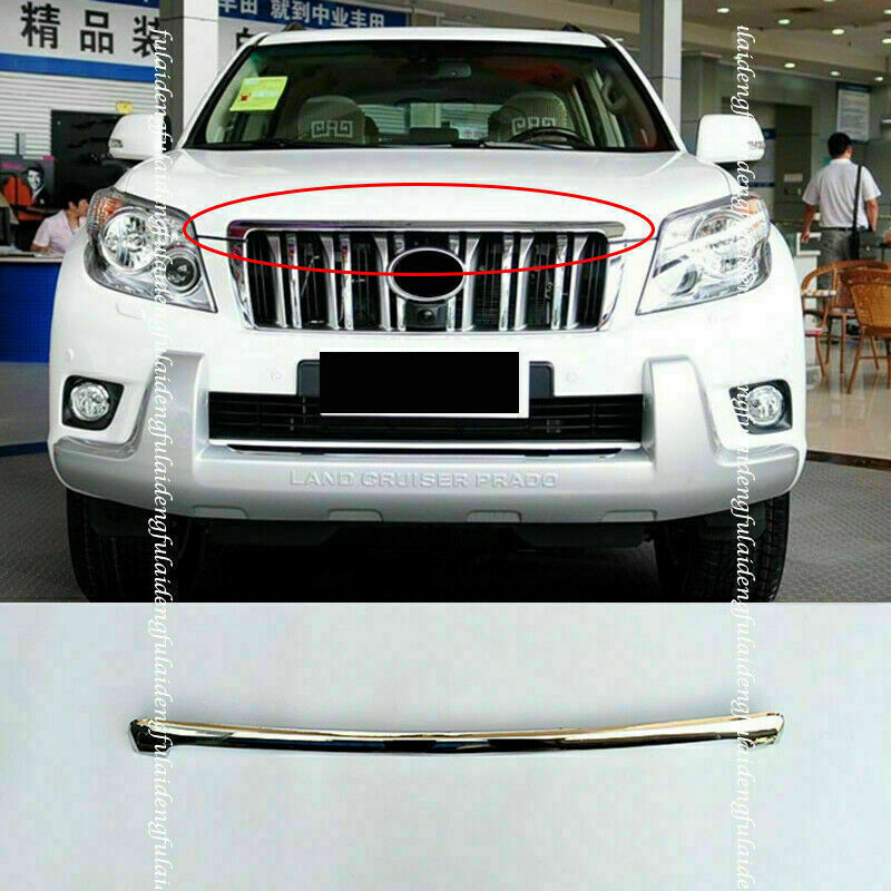 1p for Toyota Prado FJ150 2010-2013 Chrome Front Hood Cover Decor strips replace