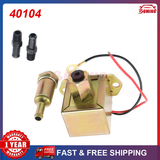 Car Diesel Petrol Facet Red Top Square Electric Fuel Pump 40107 12V 40106 40104